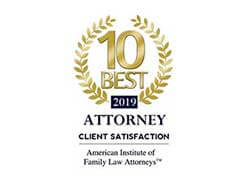 10 Best | 2019 | Attorney Client Satisfaction | American Institute of Family Law Attorneys